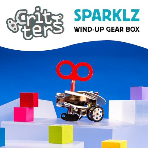 Kikkerland Sparklz Wind Up Gear Box - Thumbnail 2