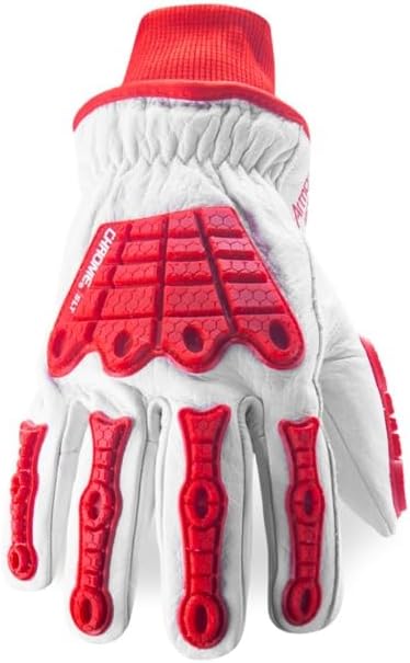 HexArmor Impact Protection Cold Weather Leather Winter Work Gloves | Chrome SLT Series 4067W | Large