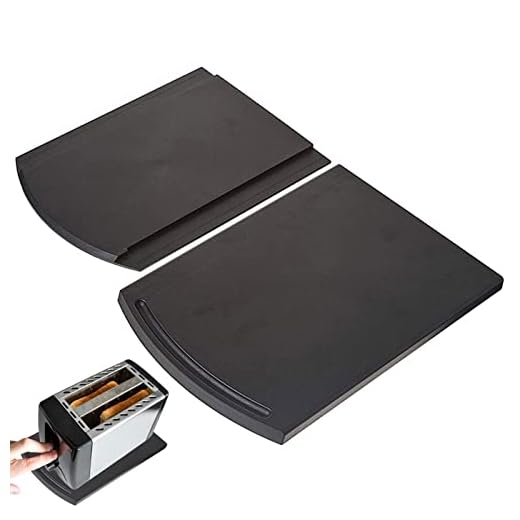 CYKT 2 Pcs Bandeja Deslizante para cafetera, Aparato de Cocina Cafetera Bandeja Deslizante, Deslizador móvil para cafetera, licuadora, tostadora, freidora de Aire, batidora Auxiliar, procesadores
