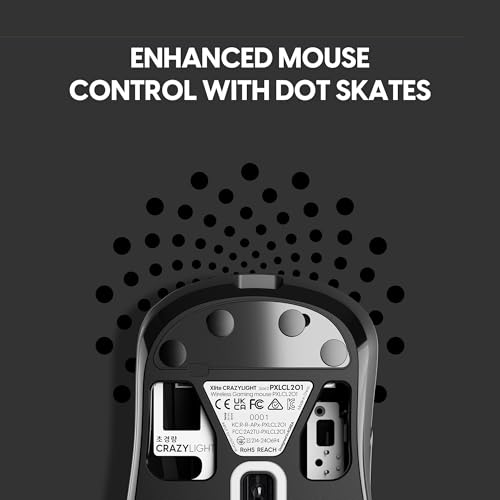 Image of Pulsar Gaming Gears Xlite Crazylight Gaming Mouse, Medium, Jet Black