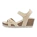 Panama Jack Sandalias de Mujer Vila B2 Velour Beig/Beige 39 EU