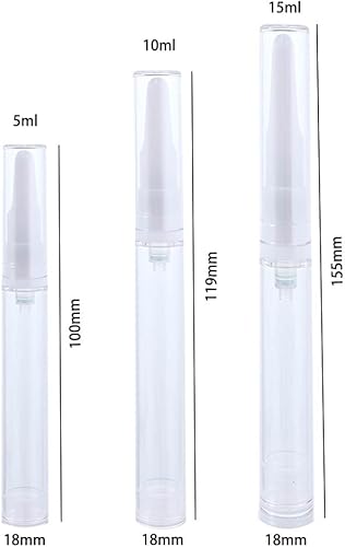 Miniatura 2 de 12 botellas de bomba portátiles sin aire, botellas vacías de loción al vacío, botellas de bomba de crema cosmética, botellas de suero de ojos para