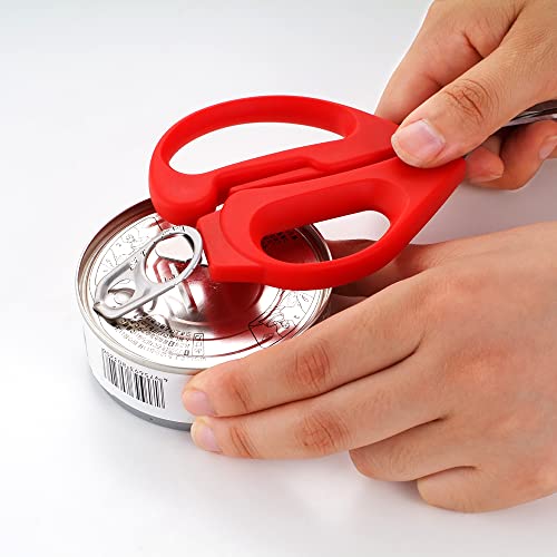 CANARY Japanese Kitchen Scissors Heavy Duty Come Apart Blade, Dishwasher Safe All Purpose Detachable Kitchen Shears, Made in Japan, Rust Proof Japanese Stainless Steel, Red