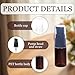 Happyupcity 12PCS 10ML 0.3OZ Brown Empty Plastic Lotion Pump Bottle with Transparent Cap Sample Jar Refillable Portable Cosmetic Container Shampoo Emulsion Holder for Vacation Travel Daily