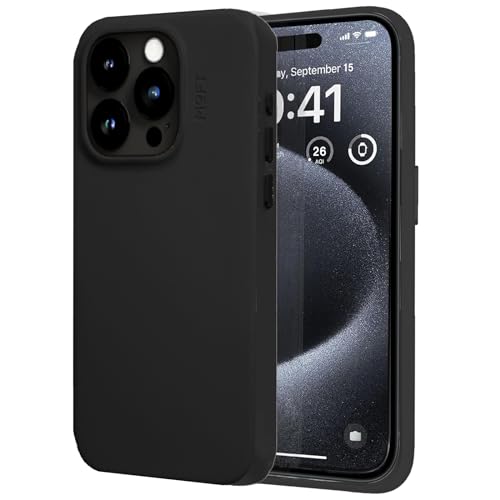 MOFT iPhone 15 MOVAS? レザーケース 【 ストラップホルダ2個付属 】 MagSafe対応 レンズガード 耐久テストクリア 1.5m落下防止 高反発ボタン 全面保護 保護ケース 高耐久 傷や汚れに強いiPhone15 Pro ProMa