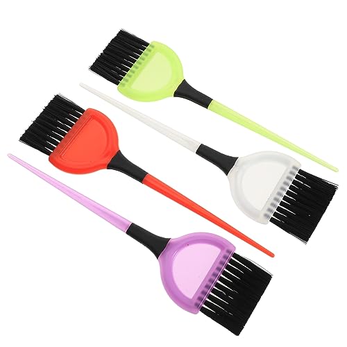 SAFIGLE 4piezas Cepillo Pelo Para Teñido De Cabello y Coloración De Cabello Herramientas Prácticas De Peluquería Para Uso Salón y Teñido Doméstico