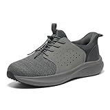 HEEZ Zapatillas de Deporte Slip On Zapatillas Running Hombre Ligeros Transpirables Caminar Bambas Casual Gimnasio Fitness Gym Atlético Trekking Tenis Asfalto Trabajo Sneakers
