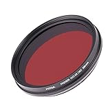 FocusFoto FOTGA 58mm All-in-One Adjustable Infrared IR Pass X-Ray Lens IR Filter, Variable from 530nm to 650nm 680nm 720nm 750nm Optical Glass