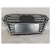 XGCLZBJ Parrilla De Parachoques Delantero De Coche para Audi A4 S4 B8.5 2013 2014 2015 2016 Parrilla Delantera De Carreras AleróN De Parrilla Superior,Cromo Gris