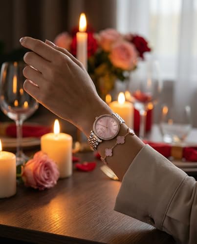 Image of BRUNO MILANO Luxe Diamond Studded Bezel Watch for Women and Girls
