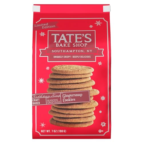 Tate's Bake Shop Gingersnap Cookies, Holiday Cookies, 7 oz
