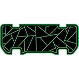 SC Mudz Rear Step Liner for Gorilla 4 Seat & 6 Seat Golf Carts - Premium 6mm SeaDek EVA Foam Traction Mat - Custom Fit Non-Slip Protection for Rear Passenger Area- Black/Green