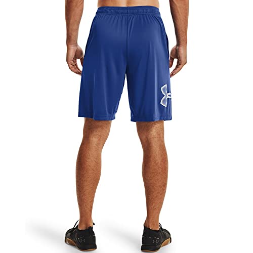 Image of Under Armour Men's Tech Graphic 10 inch Shorts, Tech Blue (432) /White, X-Large