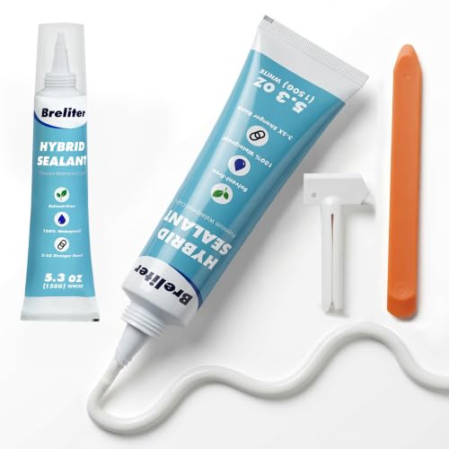 Breliter Silicone Caulk, White Caulk, Hybrid Sealant, 5.3 oz by Breliter - Used condition - US$7.12