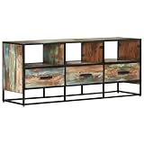 vidaXL Mueble para la TV Soporte Mobiliario Aparador Armario Estante Salón Sala de Estar Dormitorio Decoración Madera Maciza Reciclada 110x30x45 cm