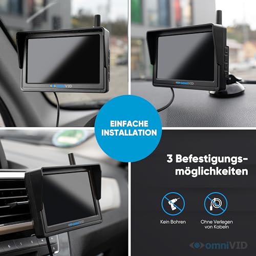 Rückfahrkamera omniVID Solar-Duo für Front- und Heckansicht