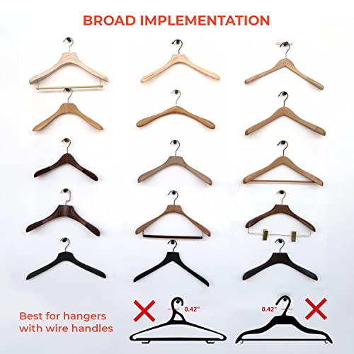 Muazida Clothes Hanger Connector Hooks, 50 Pcs Hanger Hooks, Hanger Extender Clips, Cascading Clothes Hangers For Heavy Duty Space Saving Cascading Connection Hooks(White) #TOP3