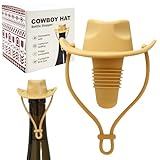Silicone Wine Stopper, 1Pc Cowboy Hat Silicone Wine Stoppers, Funny Hat Cap Seals Bottle & Keeps Wine Fresh, Funny Gag Gift for Boyfriend, Stocking Stuffers Gifts for Adults