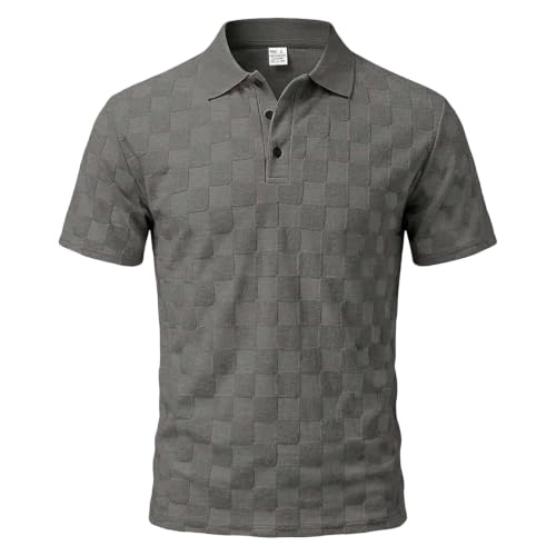 Polo tricoté pour homme respirant à manches courtes : t-shirt de golf et vacances