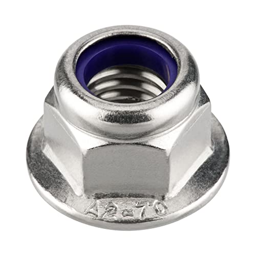 meinschraubenversand.de - Flanschmuttern (selbstsichernd mit Sperrverzahnung) nach DIN 6926 - Sicherungsmuttern A2 V2A rostfreier Edelstahl mit Polyamid-Klemmteil - UKV M6 25