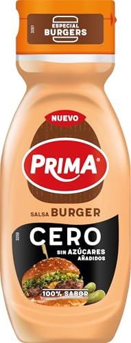 Prima Salsa Burger Cero, sin azúcares añadidos, 260 g