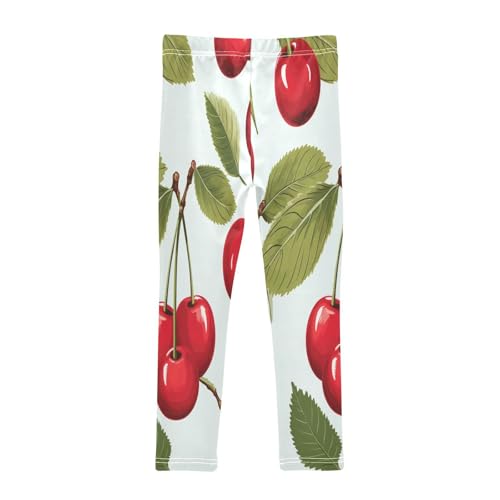 Bolaz Toddler Girls Leggings Printed Yoga Pants Leggings Cherry Seven for Kids2