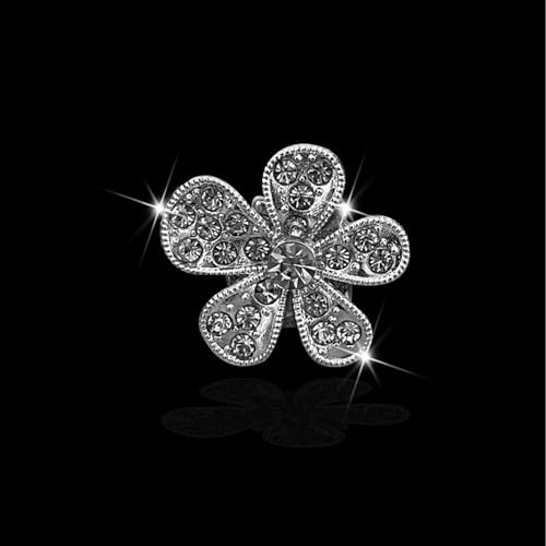Image of 5 Pcs Car Vent Clip,Bling Flower Car Air Fresheners Vent Clips Cute Car Vent Decorations,Car Diffuser Rhinestone Car Interior Decoration Charm Car Vent Accessories