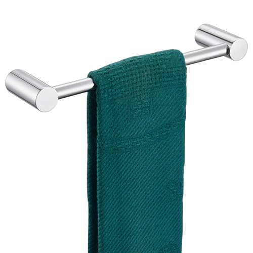 Image of KOKOSIRI Towel Bar Chrome 16-Inch Single Rail Bath Towel Holder for Bathroom Wall Polished Stainless Steel Bathroom Hardware Wall Mounted, B4007CH-L16