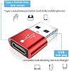 Adaptador BoxWave compatible con Sony Inzone H9 II - convertidor USB-A a C (paquete de 5), adaptador OTG Tipo C para carga y datos - plateado metálico 8