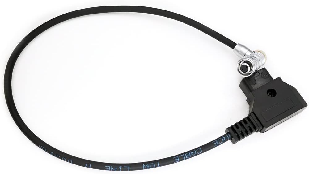BMPCC 4K 6K Pro Power Cable, D-tap to Weipu SF6 2 Pin Female for Blackmagic Pocket Cinema Camera from Gold Mount V-Mount Battery (7.8" Right Angle)