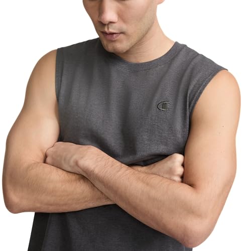 Image of Champion Men's Muscle Tank, Classic Graphic Muscle Tee, Sleeveless T-shirt for Men (Reg. Or Big & Tall)