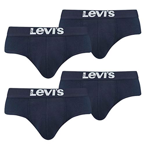 Levis Herren Basic Brief Slip Unterwäsche im Vorteilspack (4er Pack), Farbe:321 - Navy, Bekleidungsgröße:L