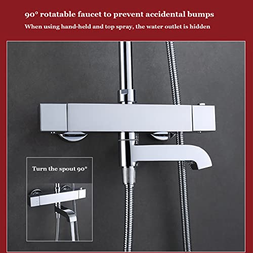 Ensemble robinet de douche thermostatique pour stopper le froid