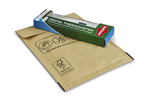 Bankers Box Luftpolsterumschläge Polsterumschlag Versandtaschen Umschläge für zerbrechliche Gegenstände, umweltfreundlich, Selbstklebeverschluss, 11x16 cm (10er-Pack)