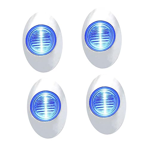 NAMOARLY 4Pcs Oval Shape LED Boat Lights Stern Deck Lamps for Boats Yachts Kayaks and Durable Lighting with Lens