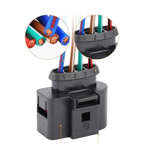 Faisceau bobine d'allumage compatible A6 prise connecteur 4B0973724 de rechange - 5
