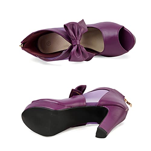 Image of GATUXUS Open Toe Women Platform High Heel Shoes Bows Strappy Sandals