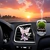 Car Aromatherapy Vent Clips,Lovely Dual Butterfly Car Air Outlet Freshener Perfume Clip Aroma Diffuser Decor - Pink #3
