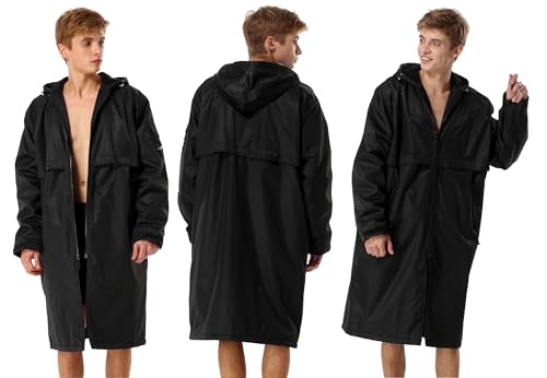 Adoretex 100% Waterproof Swim Parka, Hooded Warm Scuba Coat Surf Jacket for Men and Women3