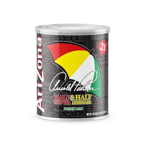AriZona Arnold Palmer Half and Half Tea Lemonade Powder, 20.4oz, Makes 8 Quarts