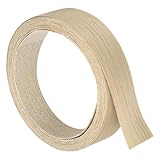 QUARKZMAN 1-1/2 Zoll x 16ft Holzfurnier-Kantband, vorgeleimte flexible Weißeichen-Kantenstreifen, bügelbar mit Heißkleber Holzband für Schrankreparatur und Möbelrestauration