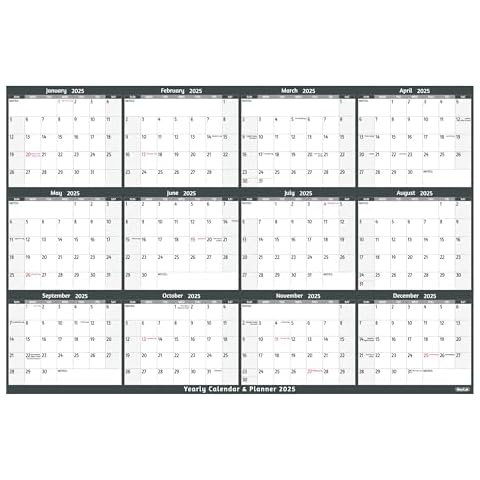 BowCuk 2025 Large Wall Calendar Cover