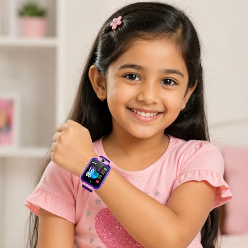 Image of SeTracker M1 Kids Smartwatch for Boys & Girls | Calling Smart Watch for Kids | 2-Way Calling, SOS & Safe Zone Alert, Location Tracker, Camera, Voice Chat, App Control | 4G /5G SIM Supported | (Pink)