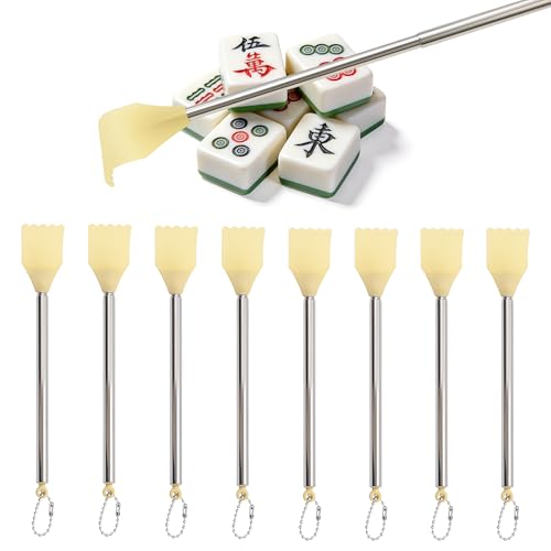 Evita estirarte en la mesa con los palillos de Mahjong retráctiles pack de 8 piezas