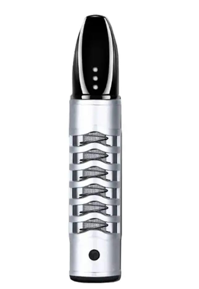 Smart Cigarette Lighter and Eco-Friendly, Windproof, Cigarette Holder Set – Dust-Free Smoking with 3-in-1 Rechargeable USB Port Technology (Silver)