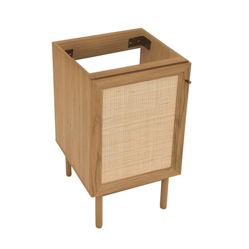 Image of Classe 18 inch Bathroom Vanity in Oak Cabinet Only Bath Sink Cabinet Sink Included