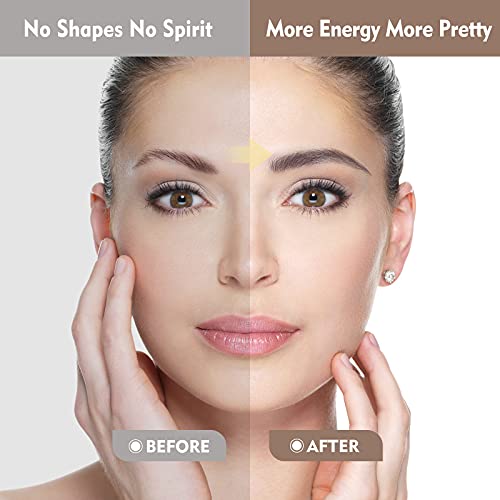 Mglimz Eyebrow Stamp Stencil Kit Black,One Step Eyebrow Stamp Kit Brow Stamp Stencil Kit Long Lasting Natural Shape Eyebrow Makeup With Eyebrow Brush,10Pcs Eyebrows Stencils 3 In 1 Perfect Finishing Hairline Brow Powder Black #TOP3