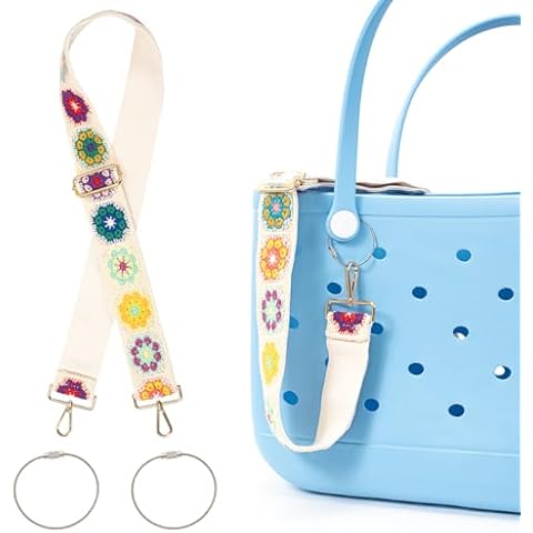 HUIRUSO Crossbody Straps for Bogg Bag, Bogg Bag Accessories, Replacement Cross Body Bag Strap, Adjustable shoulder strap Compatible with Bogg Bag (Beige) Cover