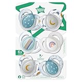 Tommee Tippee Nighttime Soothers, 6-18m, 6 Pack, Glow in The Dark, Varied Colours and Designs, Symmetrical Orthodontic Dummy, BPA-Free Silicone Teat - Image 6