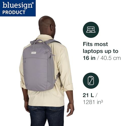 Image of Osprey Arcane Large Day Commuter Backpack - Everyday Bag with Laptop Sleeve & Bottle Pocket, Purple Garnet Heather
